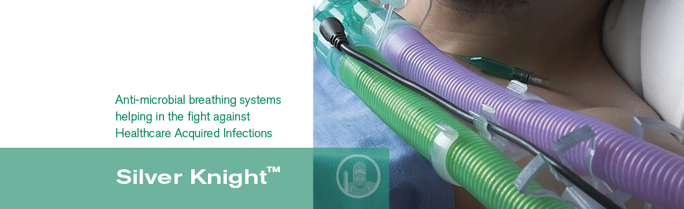 Sliver Knight™ anti-microbial breathing systems provide an additional weapon in the fight against potential cross contamination in the operating room. 