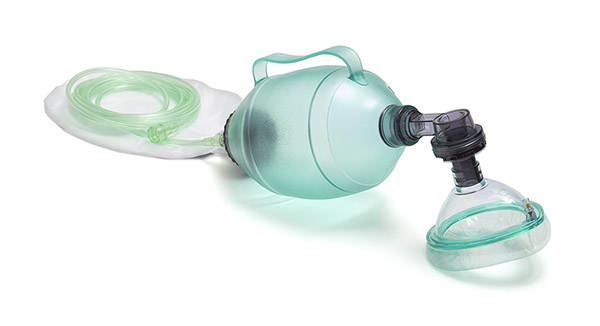 BVM resuscitator, adult, 1.5L bag, size 5 mask