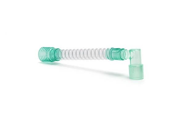 Smoothbore fixed elbow catheter mount, 22F-22M/15F, ≥180mm - Sterile